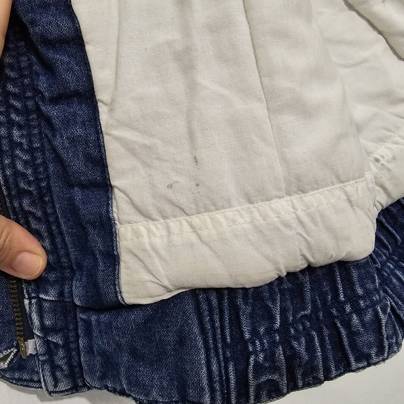 Hot Spices Vintage Denim & Plaid Western Fringe Jacket - Picture 8 of 10